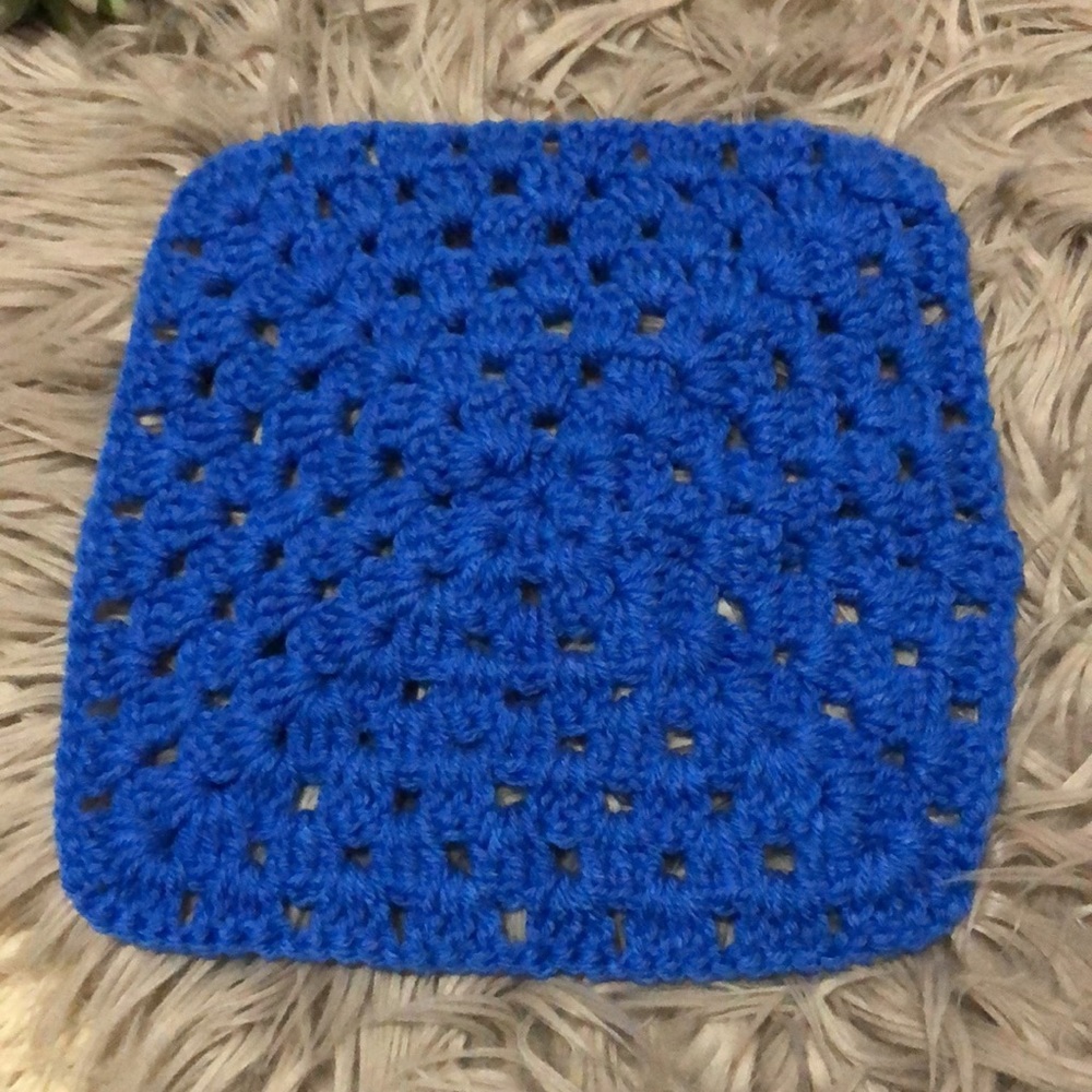 Set of 2-Handmade Crocheted Squares-10x10 - Picture 12 of 13